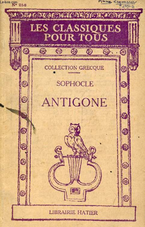 ANTIGONE (Les Classiques Pour Tous)