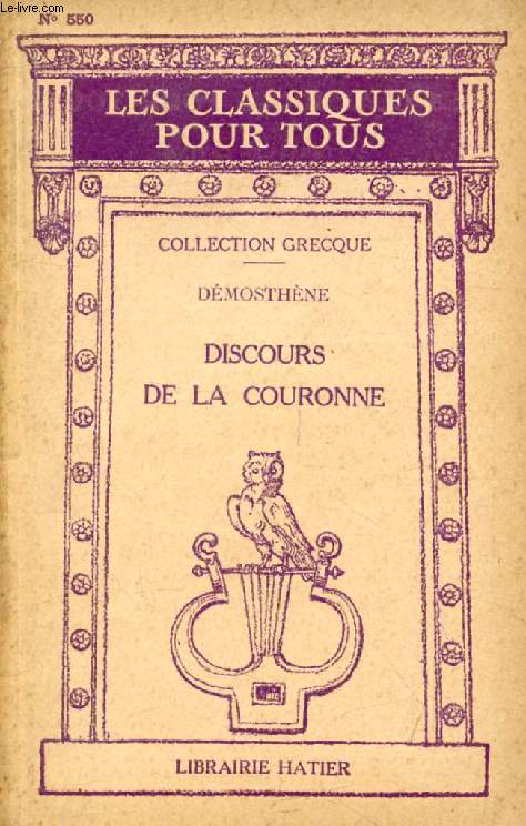 DISCOURS DE LA COURONNE (Extraits) (Les Classiques Pour Tous)