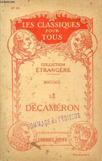 LE DECAMERON, Contes Choisis (Traduction) (Les Classiques Pour Tous)