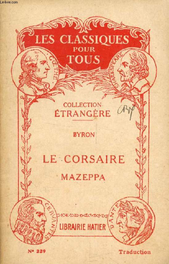 LE CORSAIRE, MAZEPPA (Traduction) (Les Classiques Pour Tous)