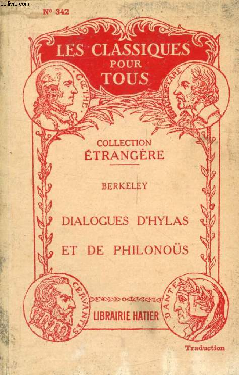 DIALOGUES D'HYLAS ET DE PHILONOS (Traduction) (Les Classiques Pour Tous)