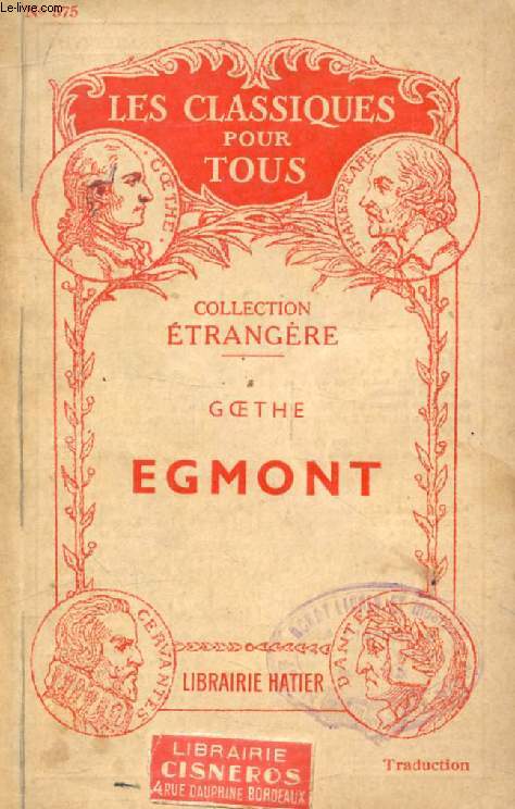 EGMONT (Traduction) (Les Classiques Pour Tous)