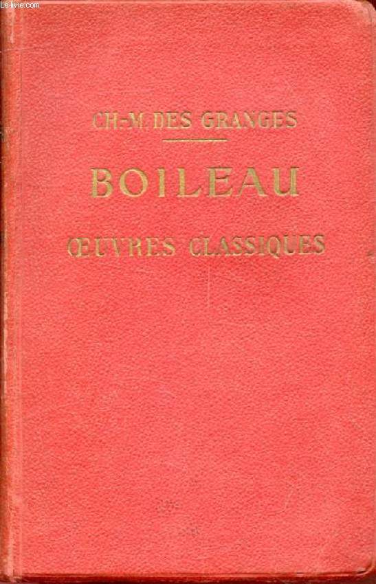 BOILEAU, OEUVRES CLASSIQUES