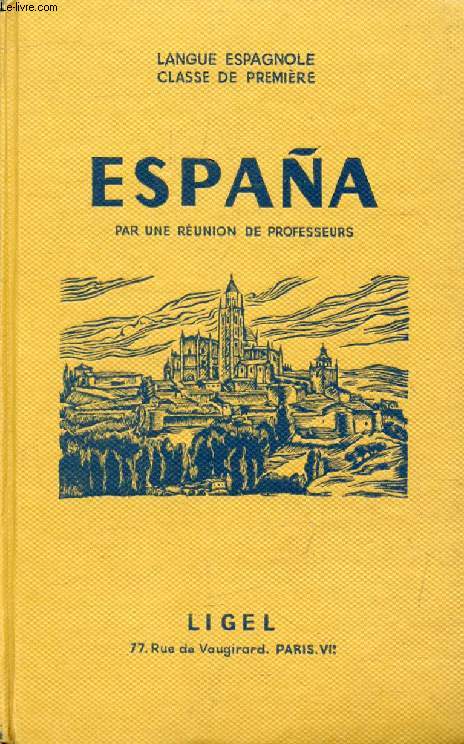 ESPAA, LANGUE ESPAGNOLE, CLASSE DE 1re