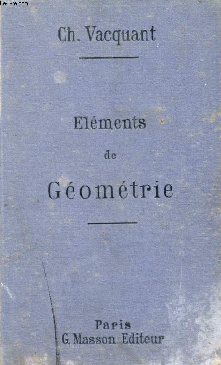 ELEMENTS DE GEOMETRIE