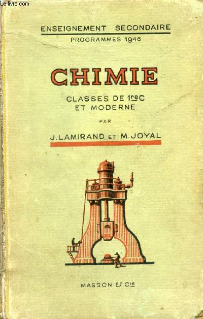 CHIMIE, CLASSES DE 1re C ET MODERNE