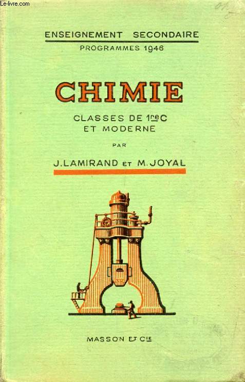 CHIMIE, CLASSES DE 1re C ET MODERNE