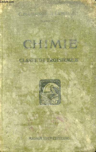 NOTIONS DE CHIMIE ELEMENTAIRE, CLASSE DE 3e B