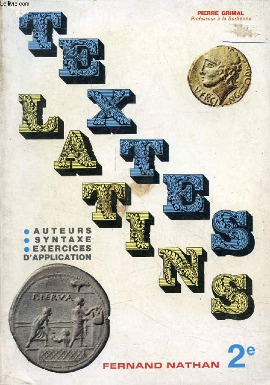 TEXTES LATINS, 2e