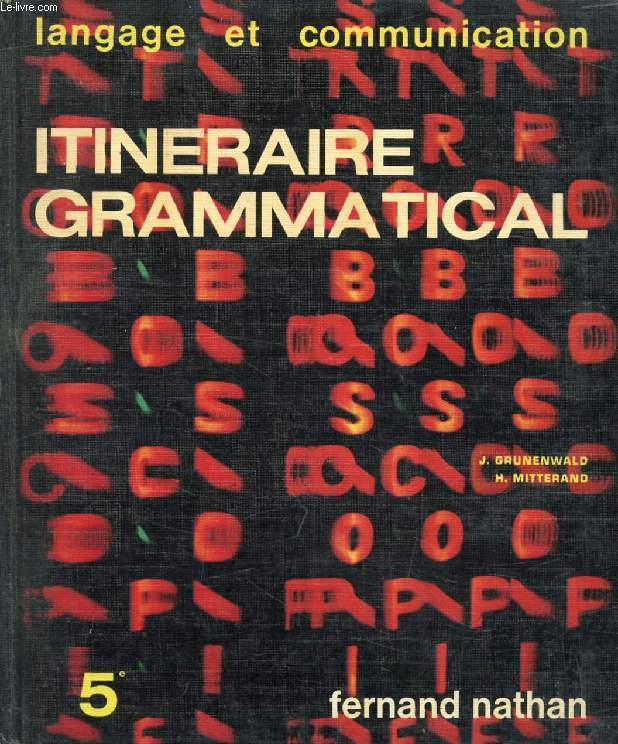 ITINERAIRE GRAMMATICAL, 2, CLASSE DE 5e