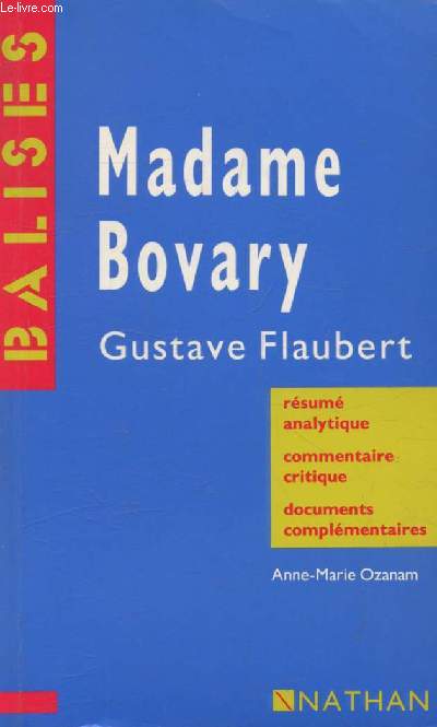 MADAME BOVARY, GUSTAVE FLAUBERT (BALISES)