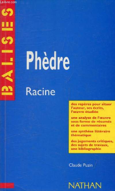 PHEDRE, RACINE (BALISES)