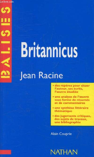 BRITANNICUS, JEAN RACINE (BALISES)