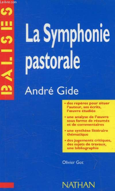 LA SYMPHONIE PASTORALE, ANDRE GIDE (BALISES)