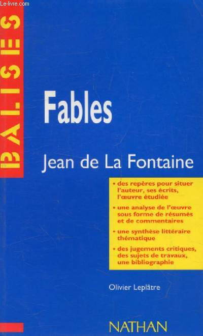 FABLES, JEAN DE LA FONTAINE (BALISES)