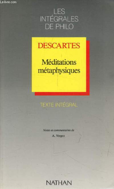 DESCARTES, MEDITATIONS METAPHYSIQUES