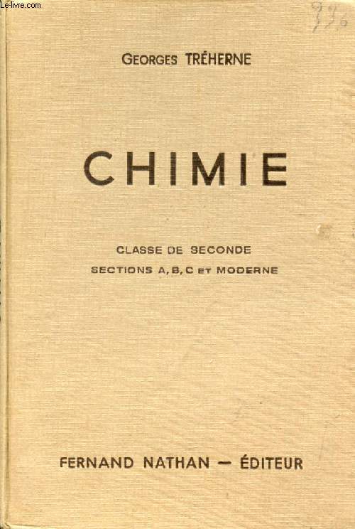 CHIMIE, CLASSE DE 2de A, B, C, MODERNE