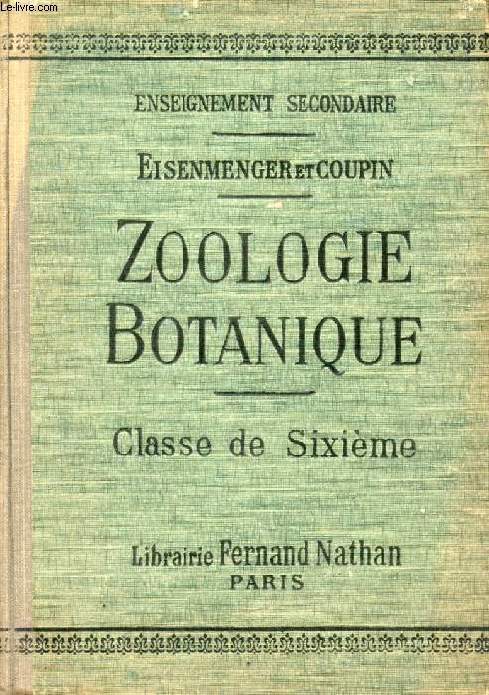 ZOOLOGIE ET BOTANIQUE, 1er CYCLE, CLASSE DE 6e