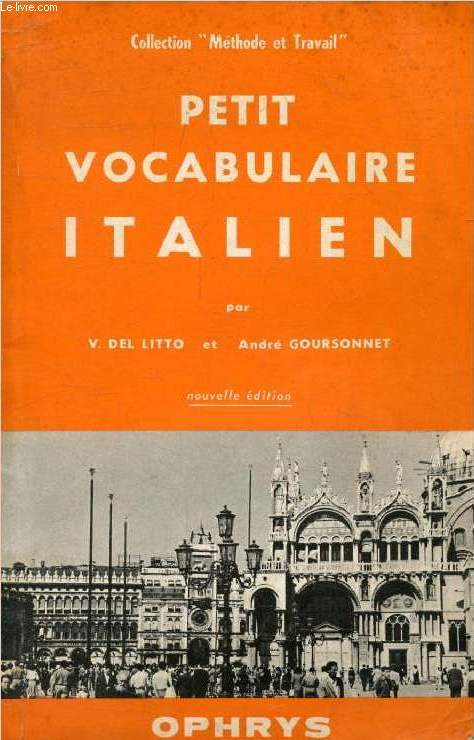 PETIT VOCABULAIRE ITALIEN