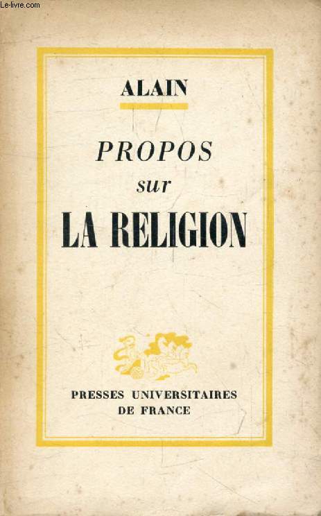 PROPOS SUR LA RELIGION