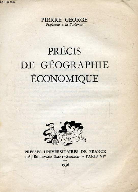 PRECIS DE GEOGRAPHIE ECONOMIQUE