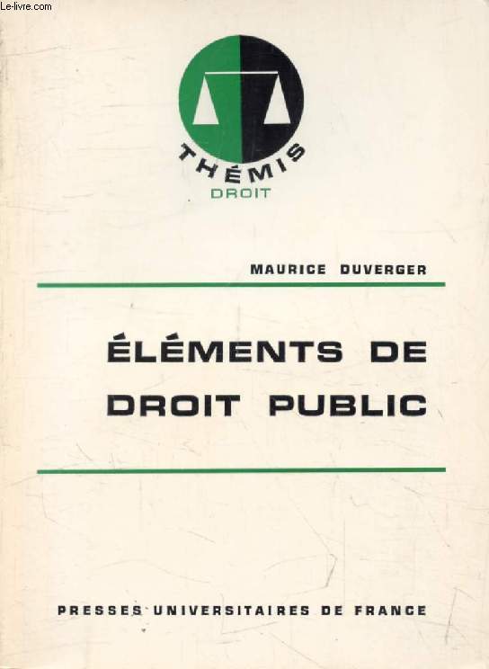 ELEMENTS DE DROIT PUBLIC (Thmis)