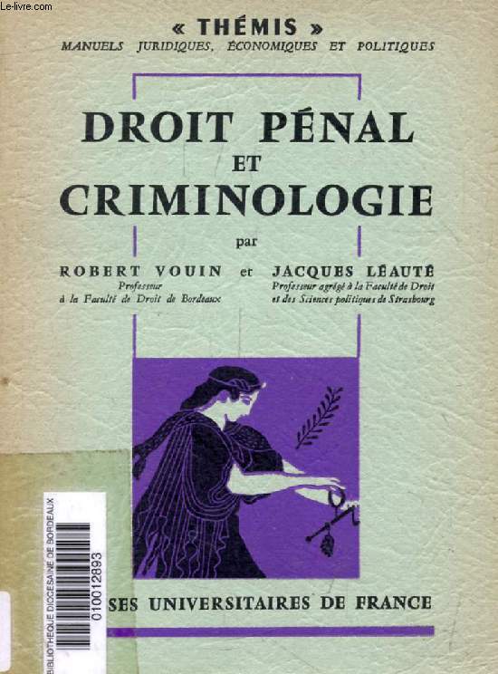 DROIT PENAL ET CRIMINOLOGIE (Thmis)