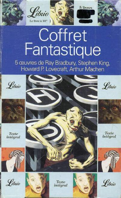COFFRET FANTASTIQUE, 5 Oeuvres de Ray Bradbury, Stephen King, Howard P. Lovecraft, Arthur Machen