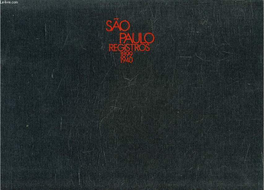 SO PAULO, REGISTROS 1899-1940