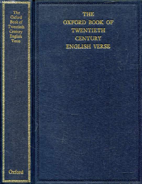 THE OXFORD BOOK OF TWENTIETH-CENTURY ENGLISH VERSE