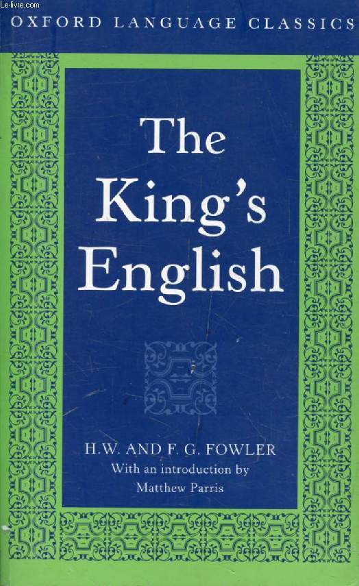 THE KING'S ENGLISH