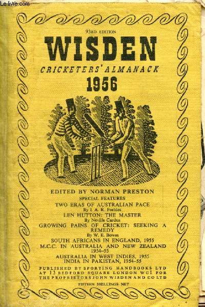 WISDEN CRICKETERS' ALMANACK 1956