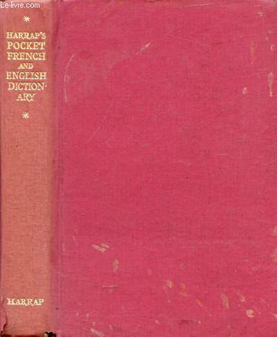HARRAP'S POCKET FRENCH AND ENGLISH DICTIONARY