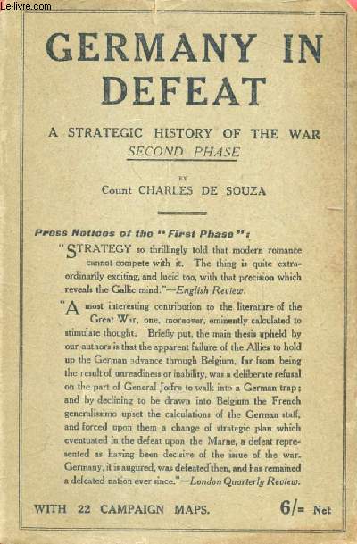 GERMANY IN DEFEAT, A STRATEGIC HISTORY OF THE WAR, Second Phase