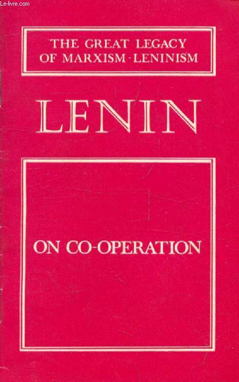 ON CO-OPERATION
