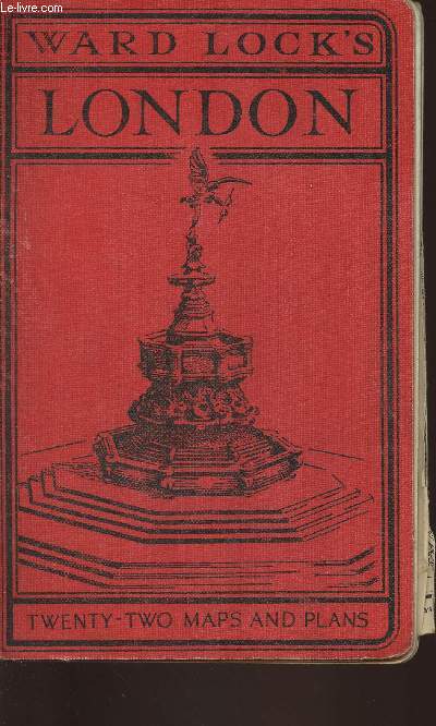 Guide to London with large section plans of Central London, Map of London 12 miles round, Railway maps, Main roads out of London, Hyde Park and Kensington Gardens, Sixteens other maps and plans