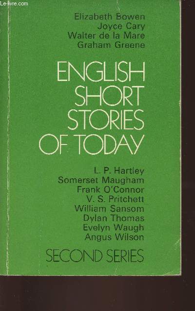 English short story of today- Second series