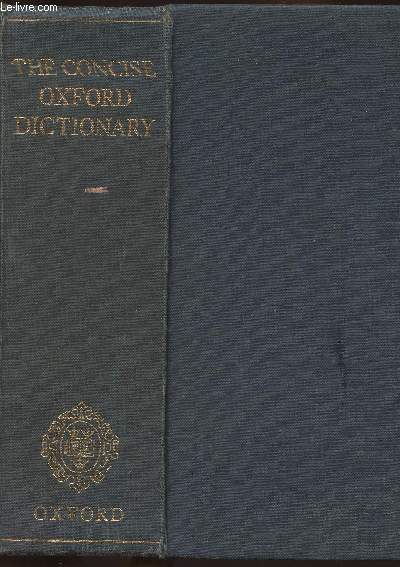 The concise Oxfod dictionary- Fifth edition