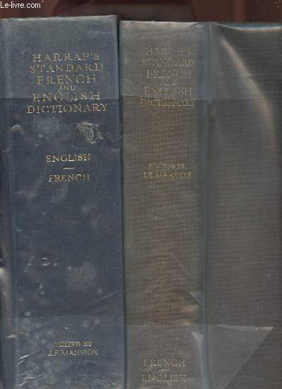 Harrap's Standard French and English dictionary- Part one and Two (-2 volumes) French-English/English French