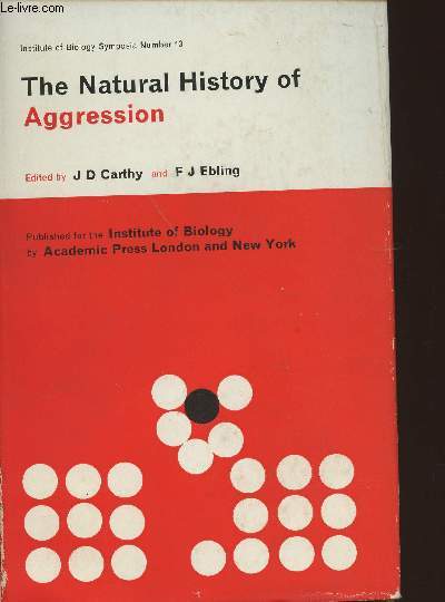 The natural History of Agression- Proceedings of a symposium held at the British Museum (Natural history), London from 21 to 22 October 1963