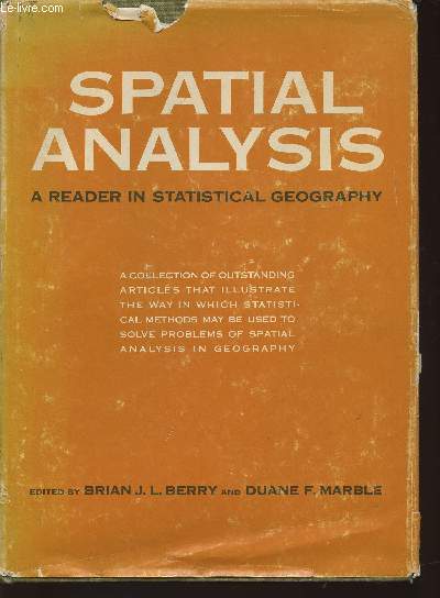 Spatial analysis- a reader in statistical geography