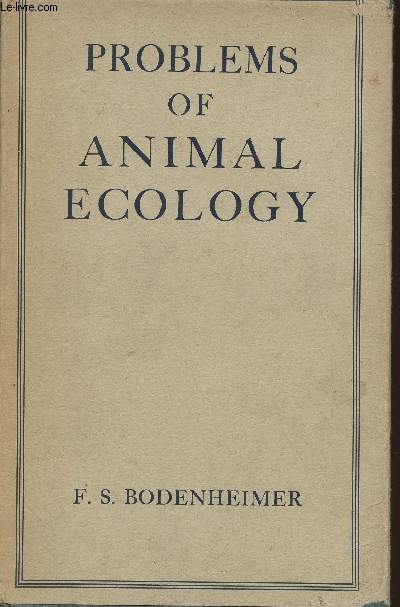 Problems of Animal ecology
