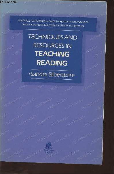 Techniques and resources in teaching reading