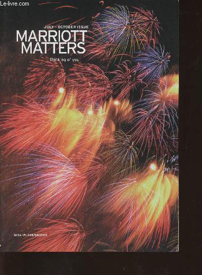 Marriott matters- July-October issue