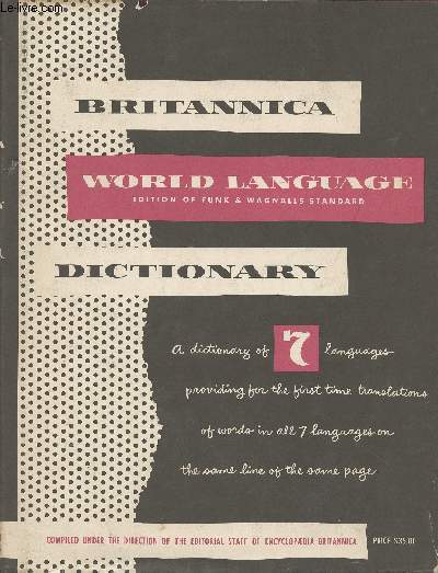 Standard dictionary of the English language (international edition) with Britannica world language dictionary Volume Two