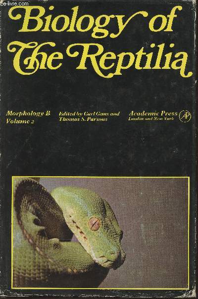 Biology of the reptilia Volume 2 Morphology B