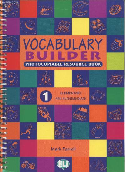 Vocabulary builder photocopiable resource book 1 + 2 (2 volumes) (intermediate/upper-intermediate+ elementary/pre-intermediate)