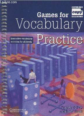 Games for vocabulary pratice