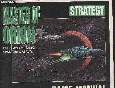 Master of Orion technical supplement and reference Version 1.2. game manual