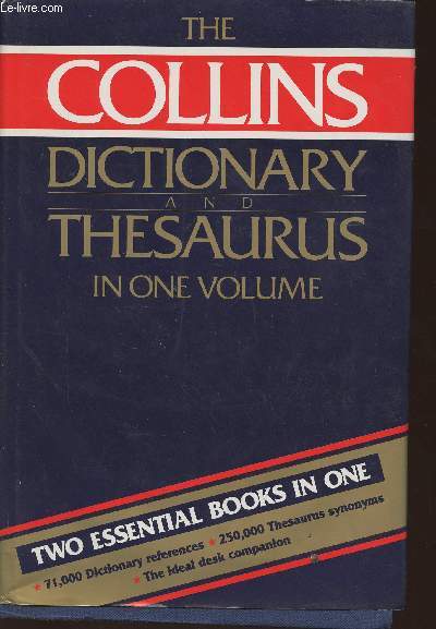 The new Collins dictionary and Thesaurus in one volume